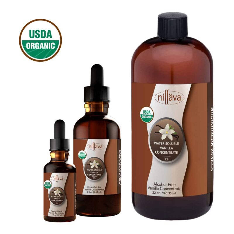 bulk 1p water soluble vanilla concentrate organic