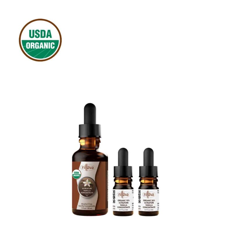 vanilla concentrate 4p 10p 26p organic bottle