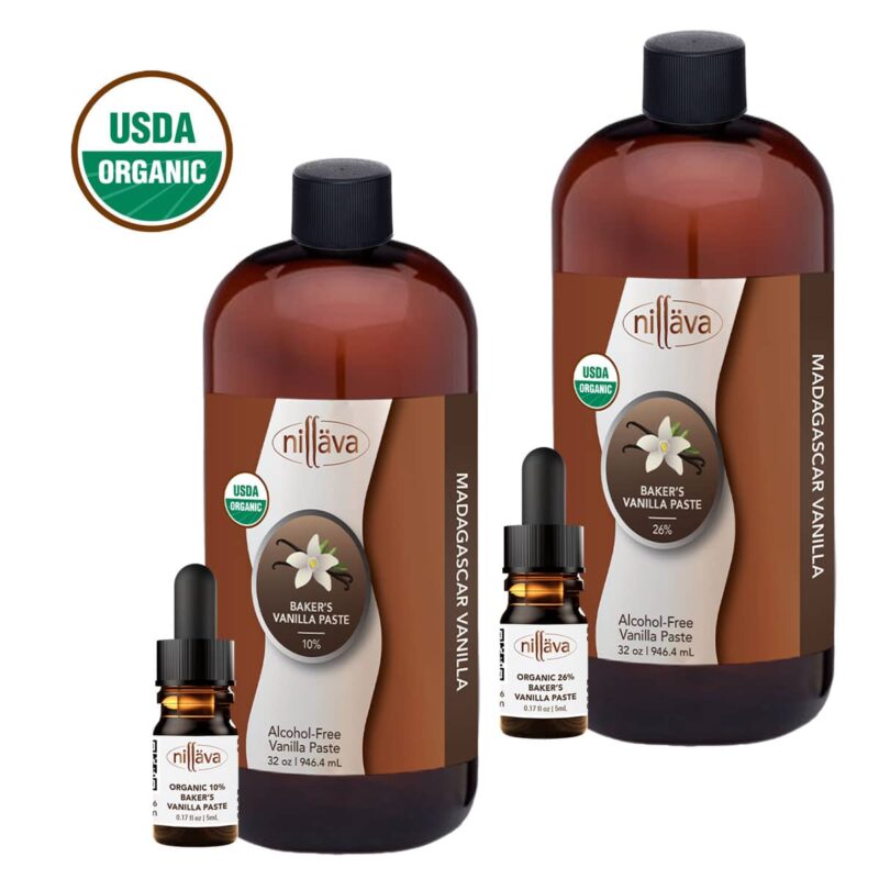 pureclear vanilla paste, organic, alcohol free | bulk